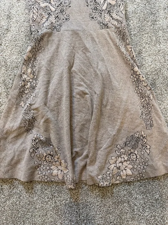 Betsey Johnson Black & Beige Floral Lace Midi Dress - Picture 4 of 7